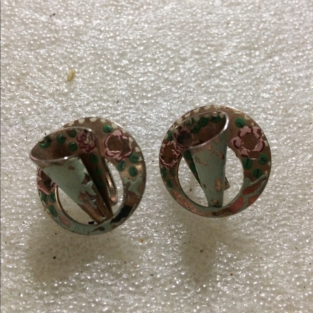 Antique screw back earrings